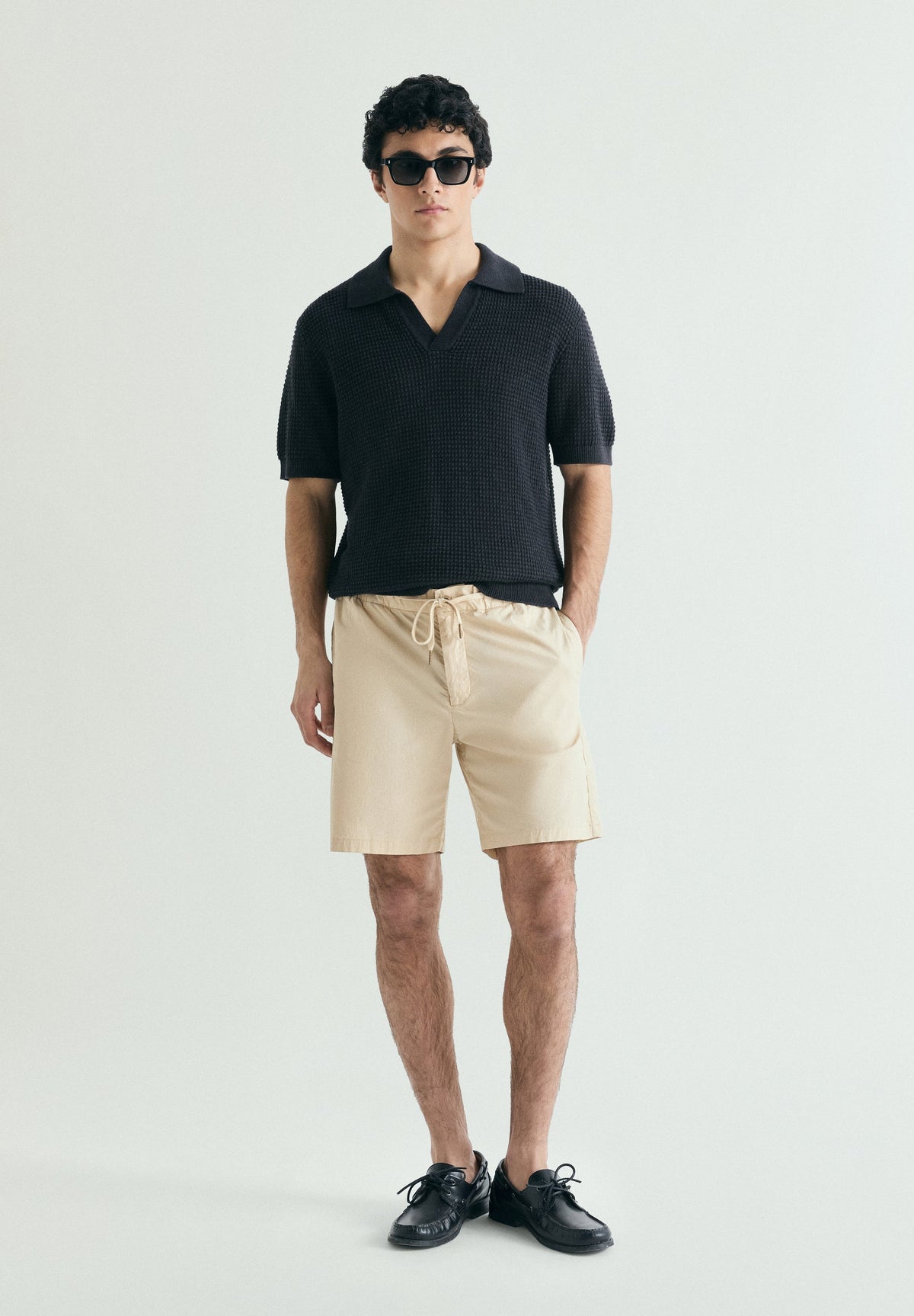 DRAWSTRING BERMUDA SHORTS