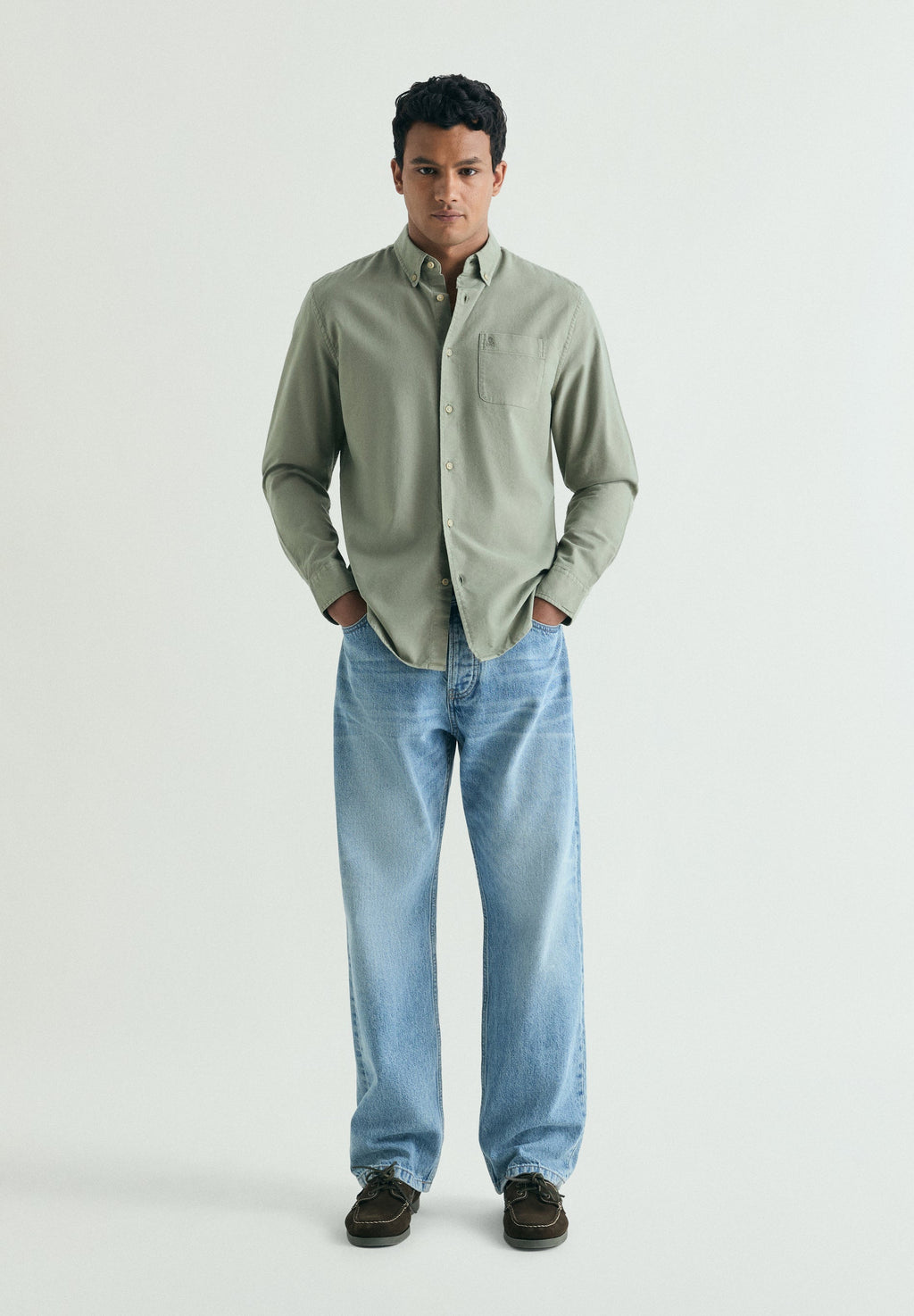 OXFORD SHIRT WITH MATCHING EMBROIDERY