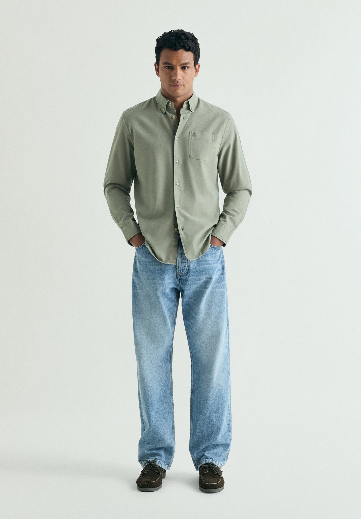 OXFORD SHIRT WITH MATCHING EMBROIDERY