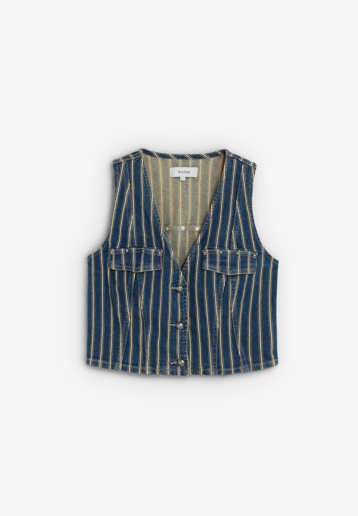 SCSTRIPES DENIM VEST