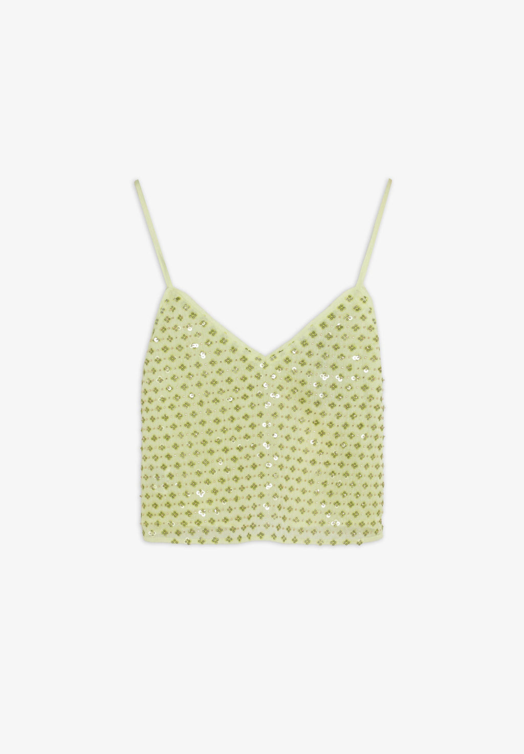 EMBROIDERED STRAPPY TOP