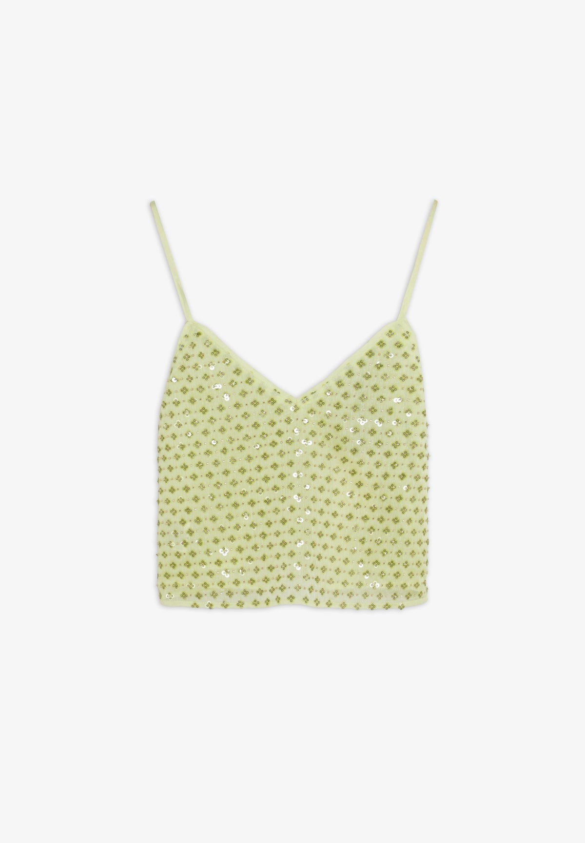 EMBROIDERED STRAPPY TOP