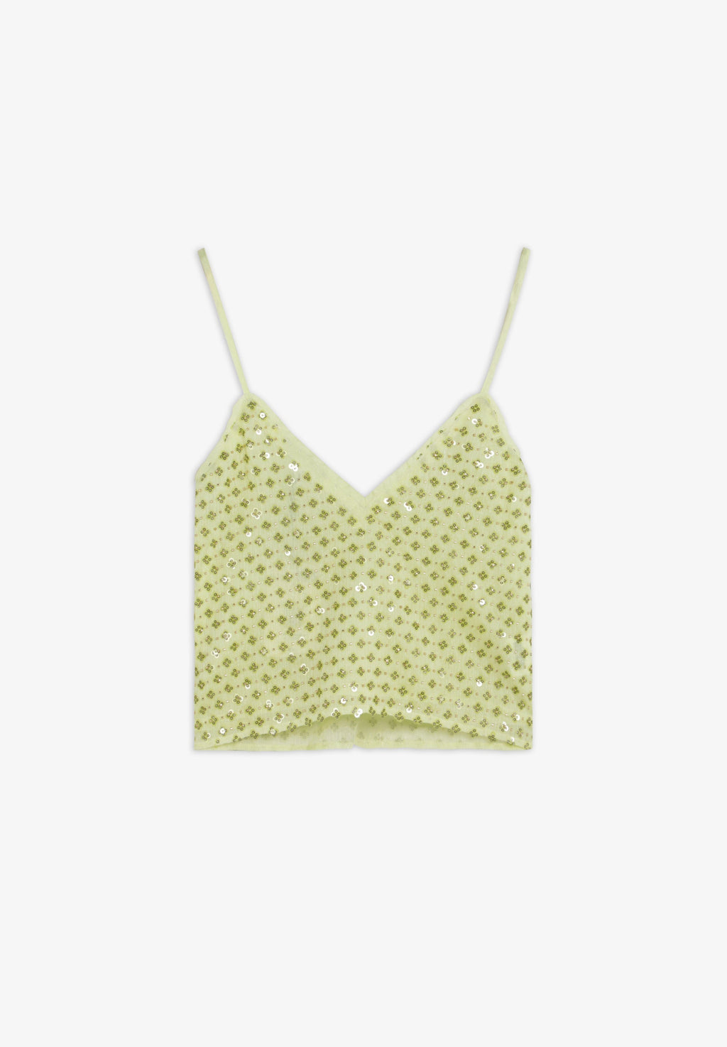 EMBROIDERED STRAPPY TOP