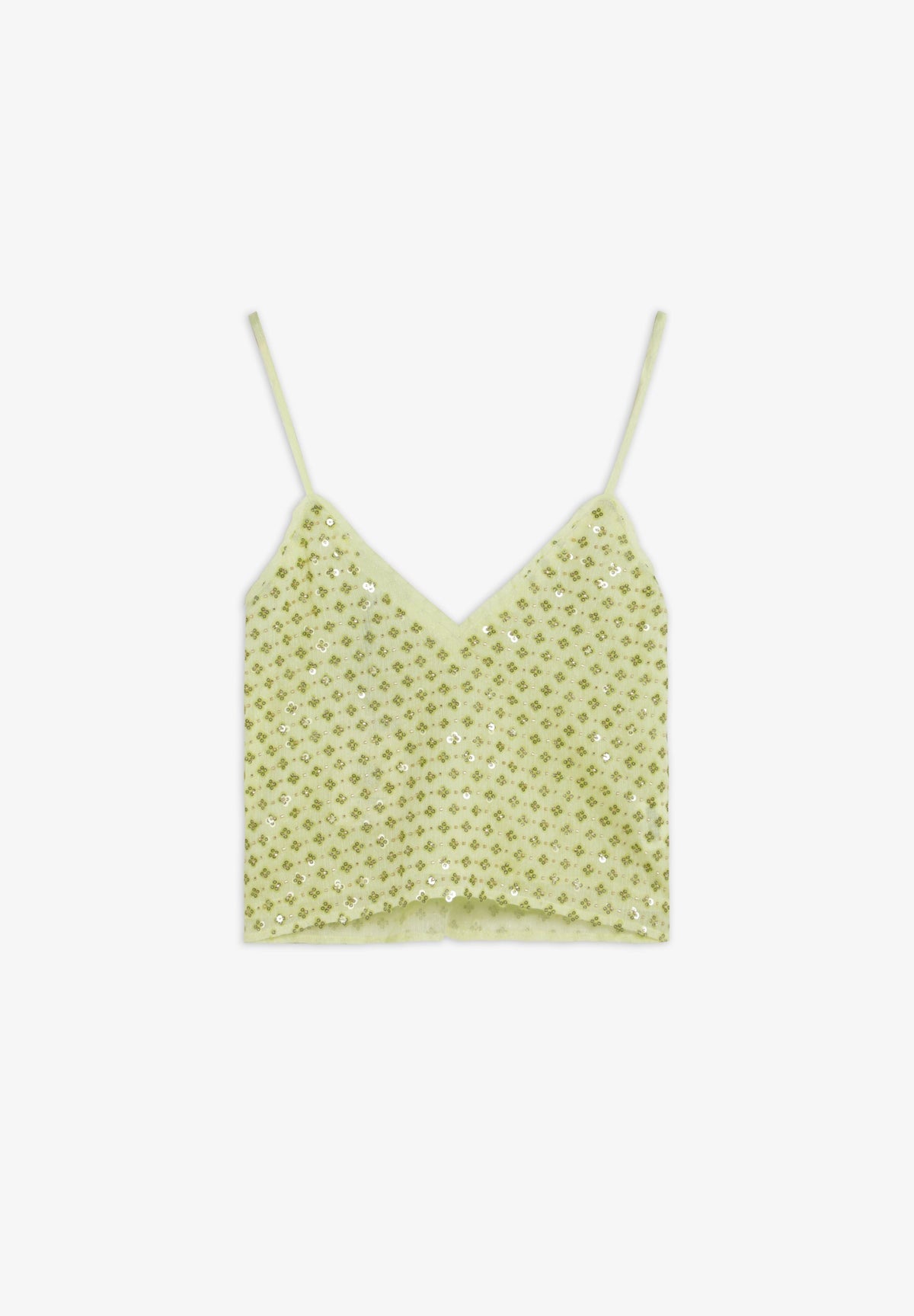 EMBROIDERED STRAPPY TOP