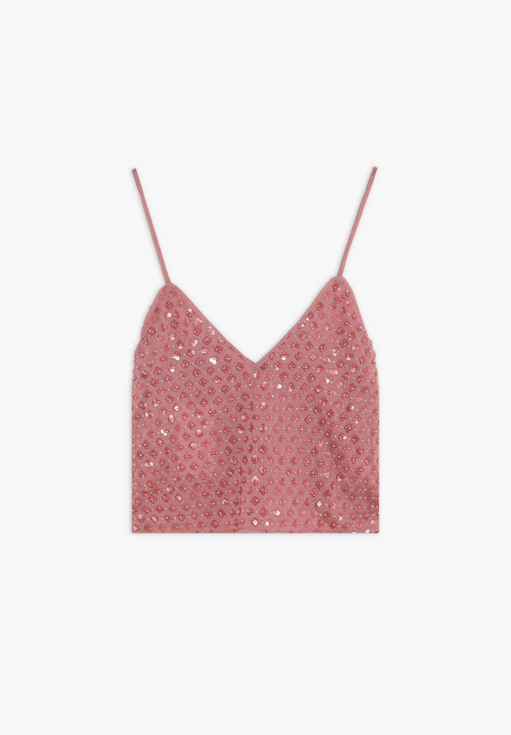 EMBROIDERED STRAPPY TOP