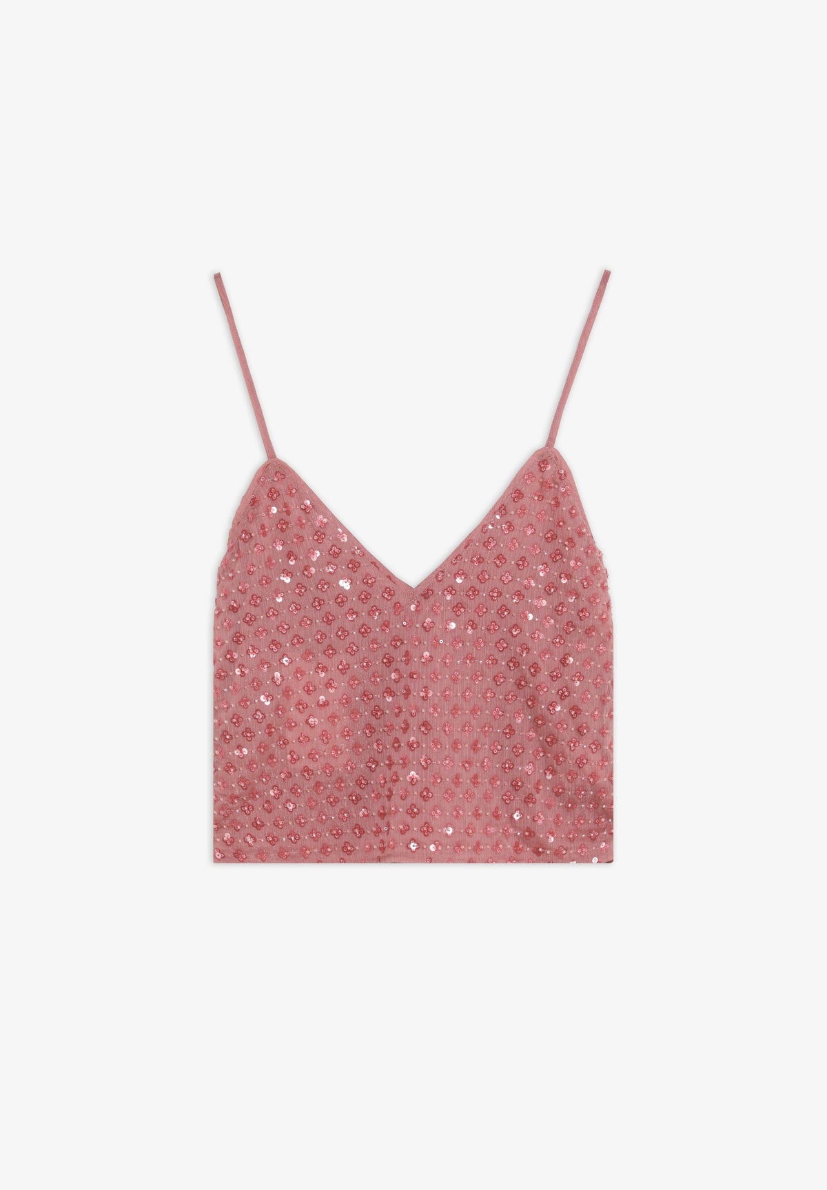 EMBROIDERED STRAPPY TOP