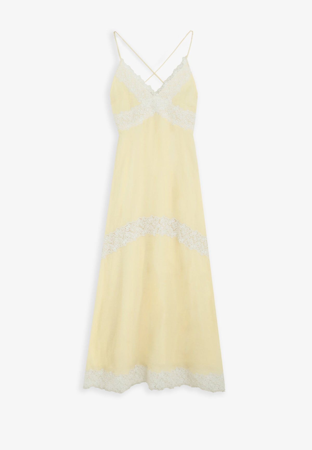 CAMISOLE DRESS WITH LACE DETAIL