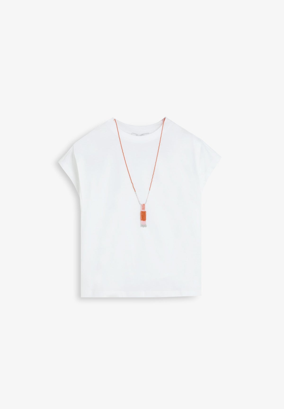 SHORT SLEEVE T-SHIRT WITH PENDANT