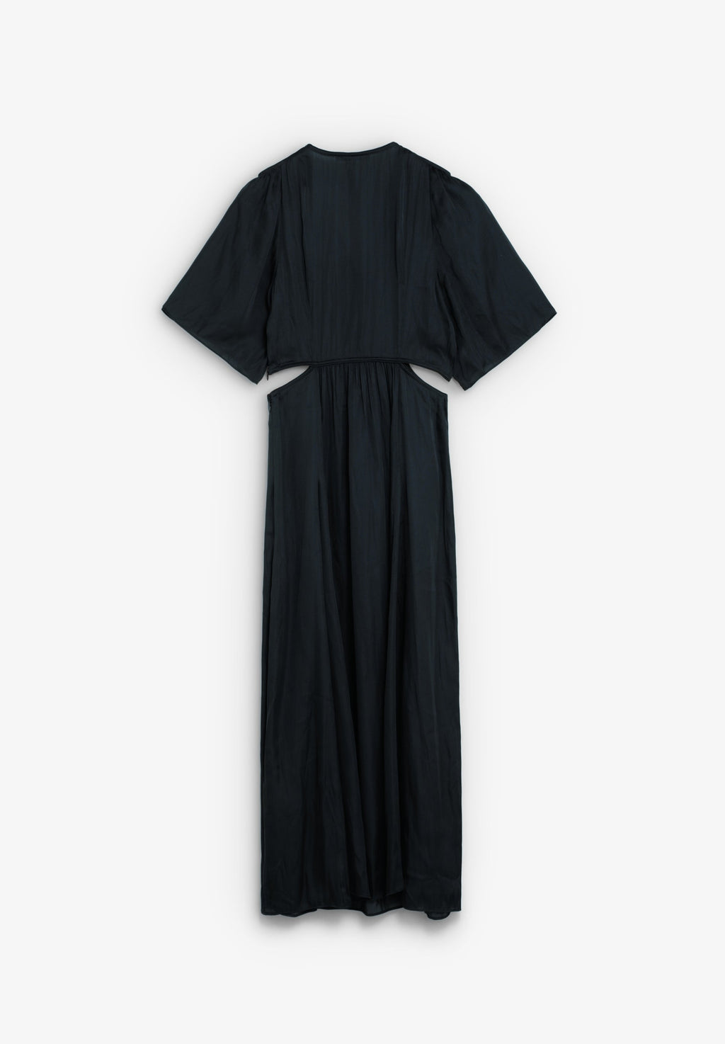 SATIN DRESS WITH CUT-OUTS