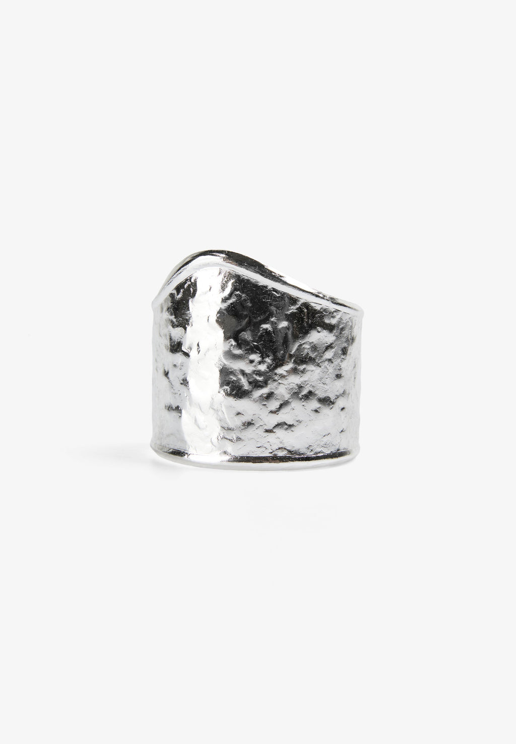 TEXTURED SILVER TONE BRACELET
