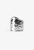 TEXTURED SILVER TONE BRACELET