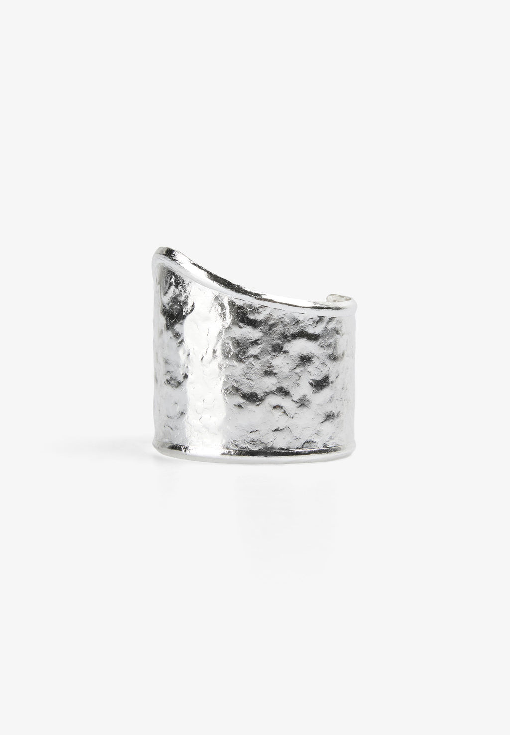 TEXTURED SILVER TONE BRACELET