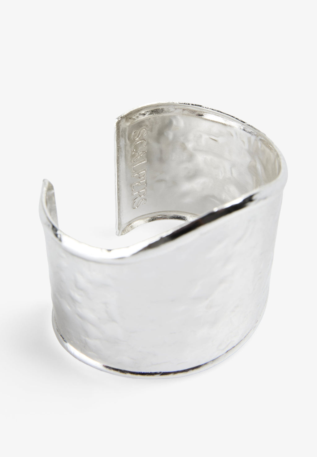 TEXTURED SILVER TONE BRACELET