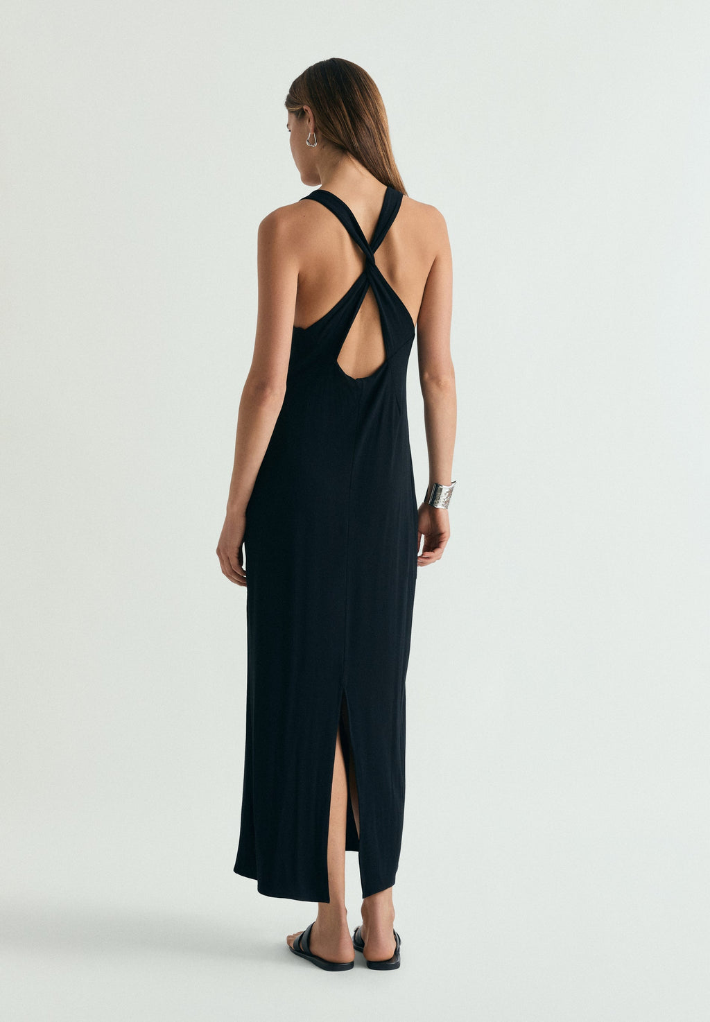 DRESS WITH CROSSED BACK