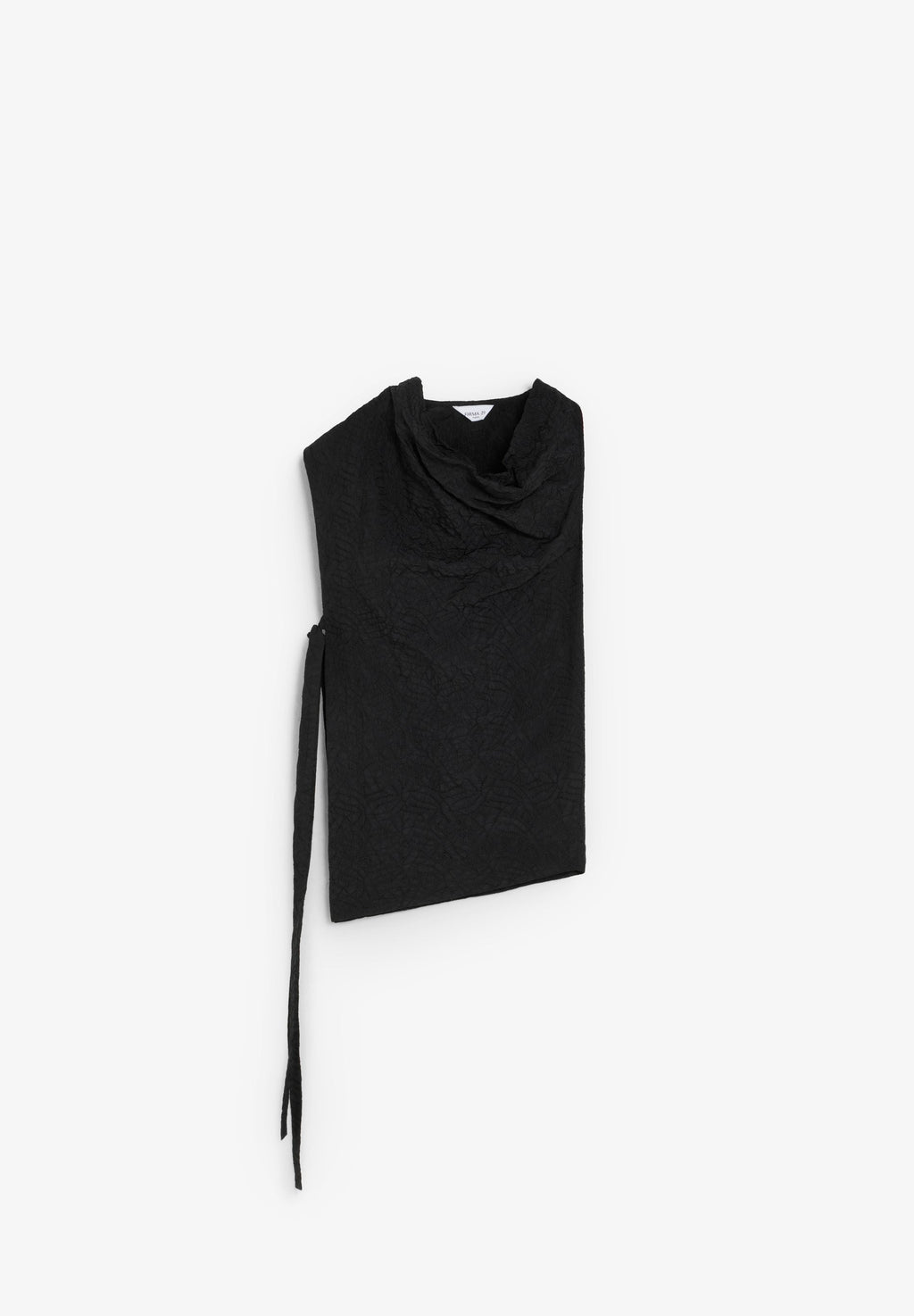 FLOWING ASYMMETRIC SIDE-TIE TOP