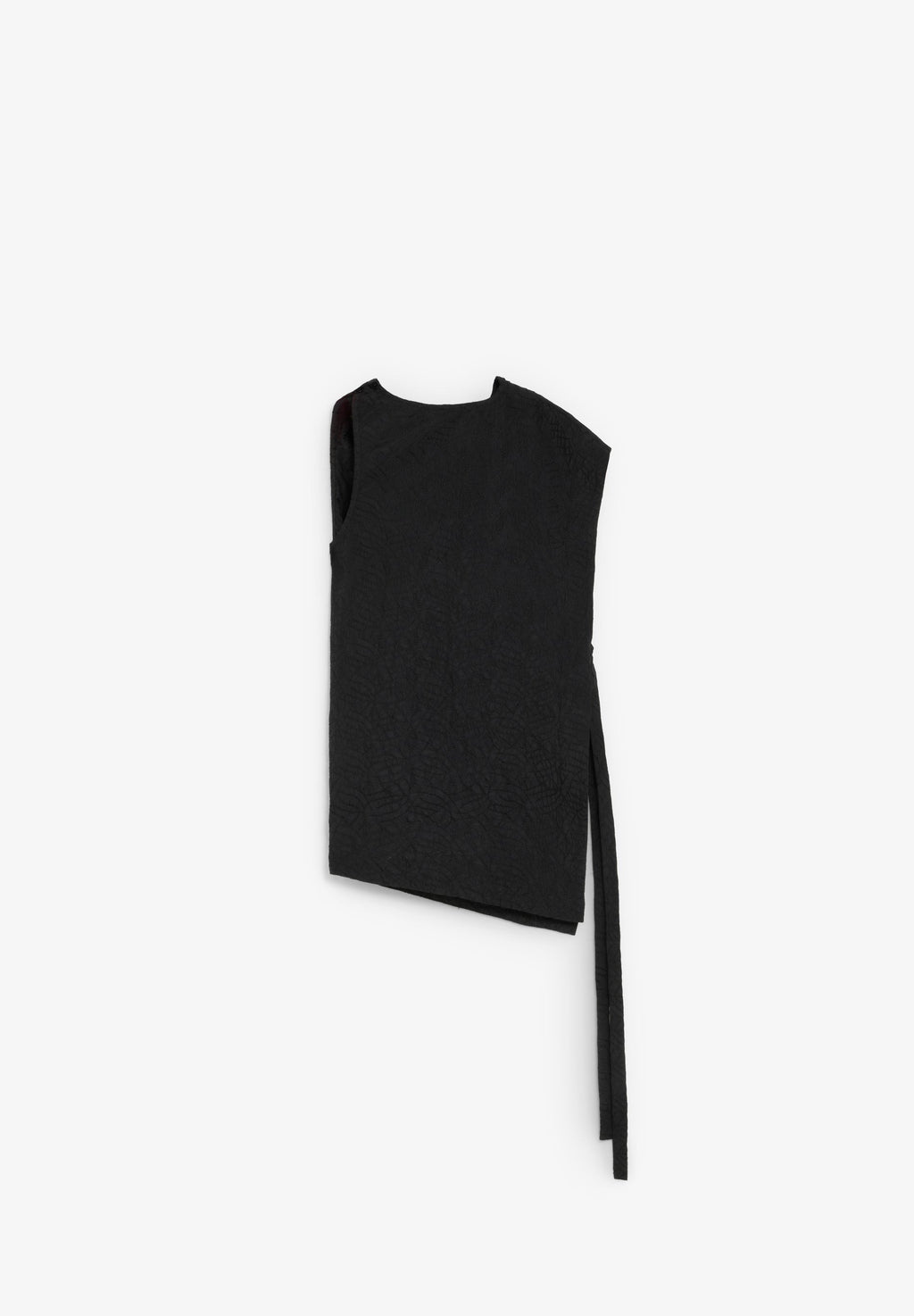FLOWING ASYMMETRIC SIDE-TIE TOP
