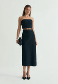 EMBROIDERED MIDI SKIRT