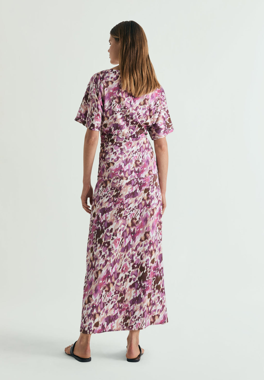PRINTED MIDI SKIRT