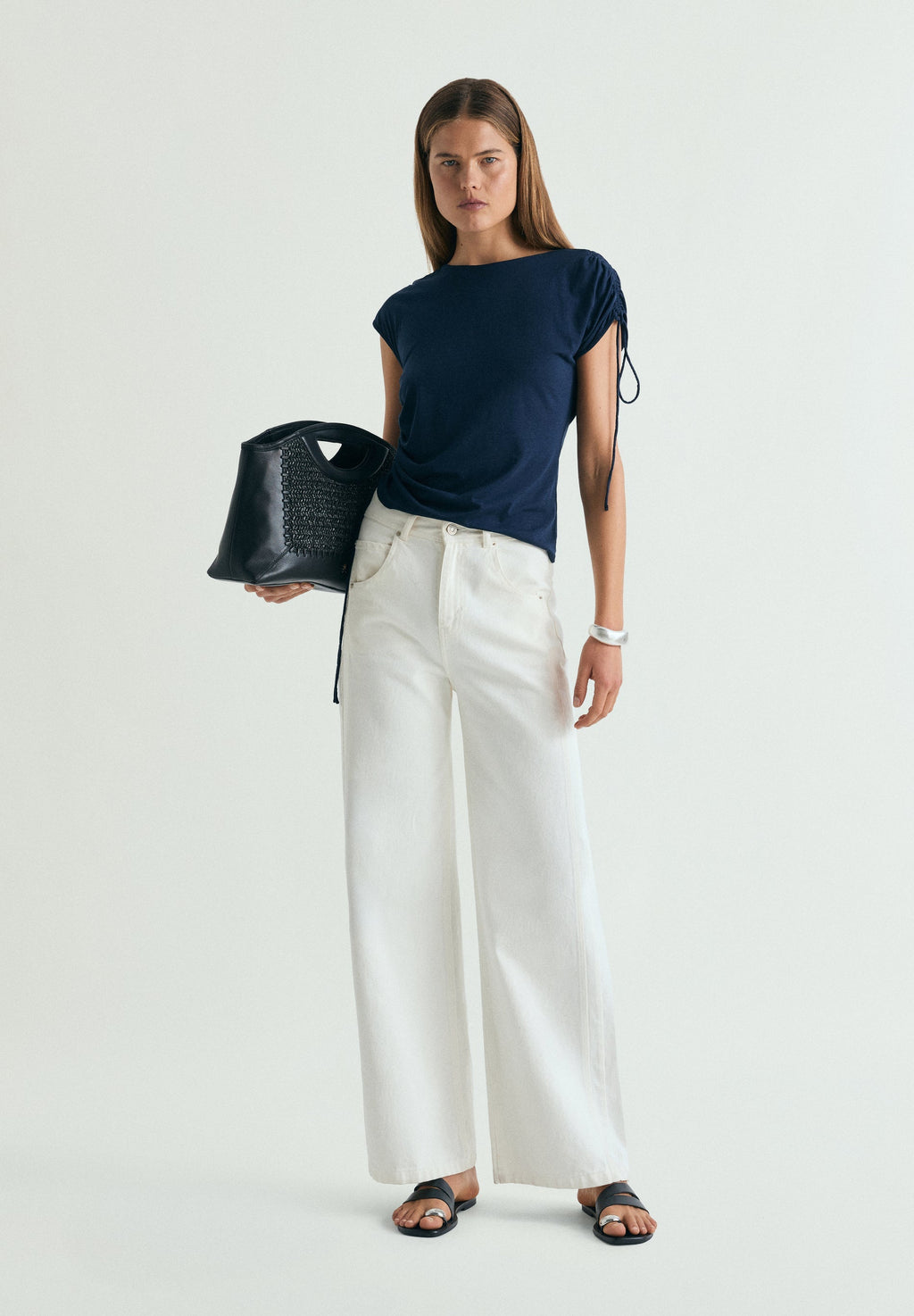 DRAPED T-SHIRT