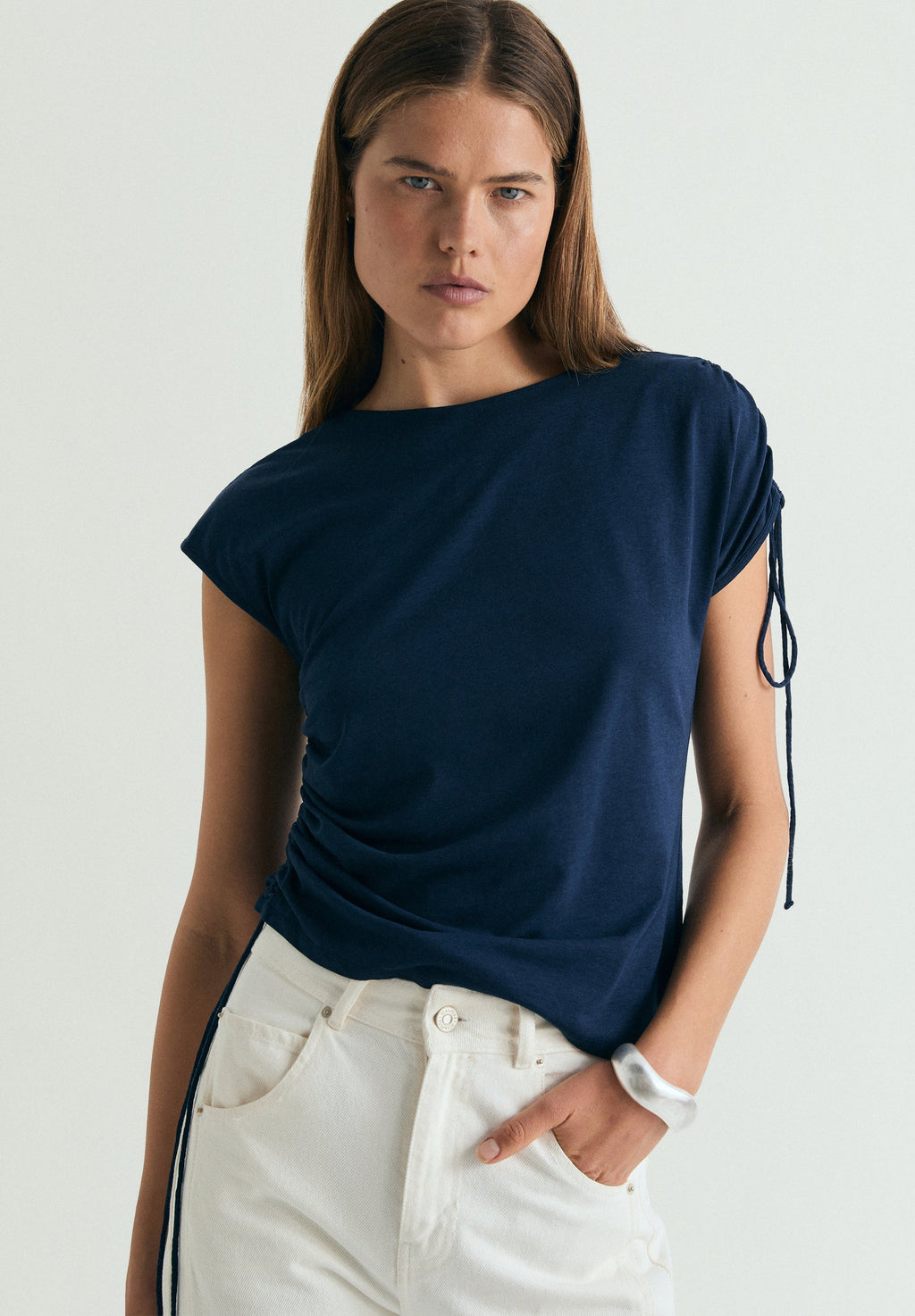 DRAPED T-SHIRT