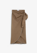 LINEN SARONG WITH FRINGED DETAIL