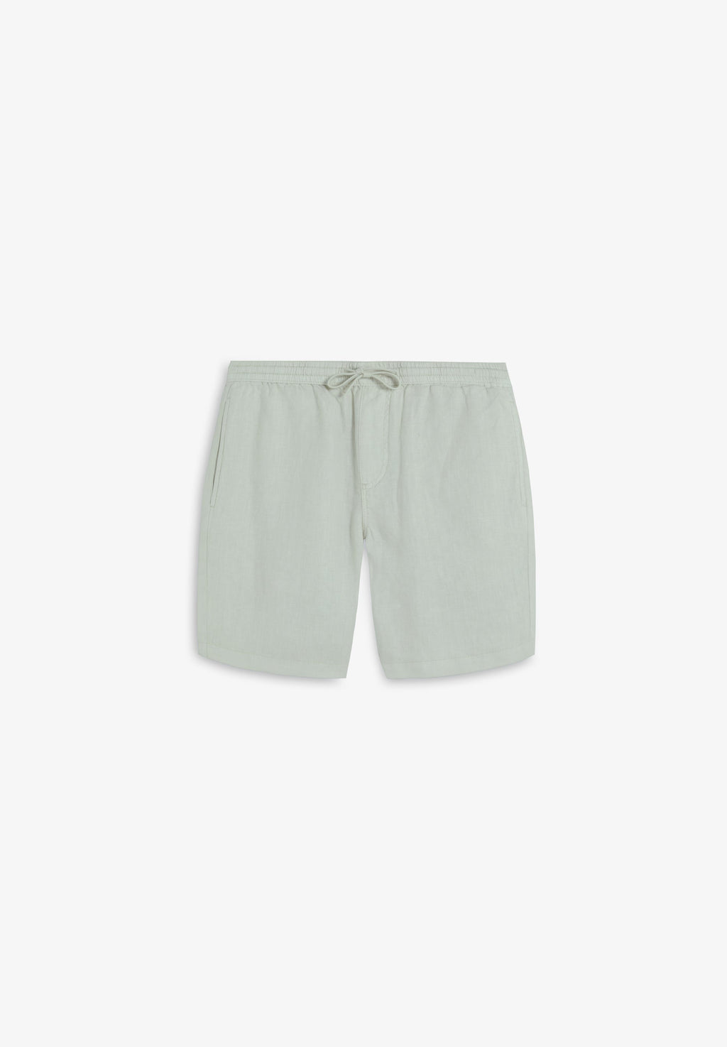 PLAIN LINEN BERMUDA SHORTS