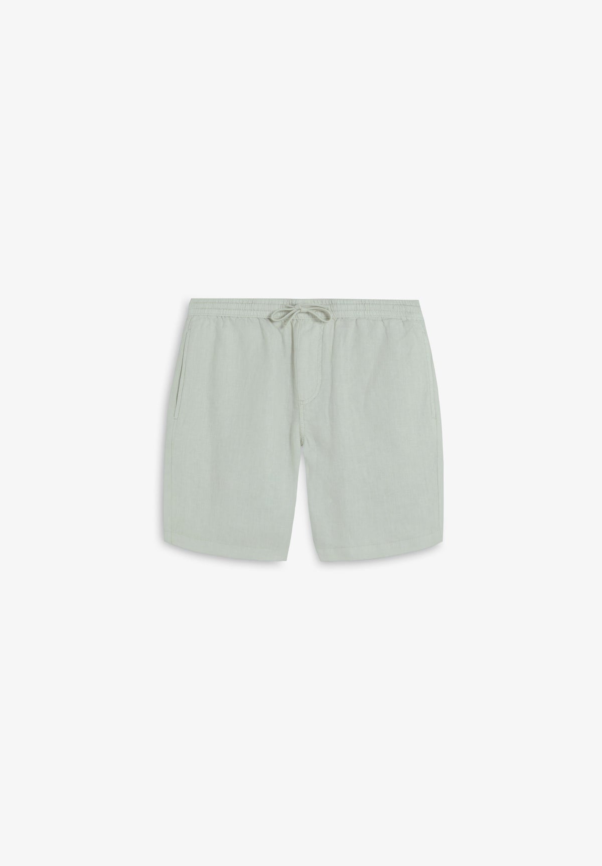 PLAIN LINEN BERMUDA SHORTS
