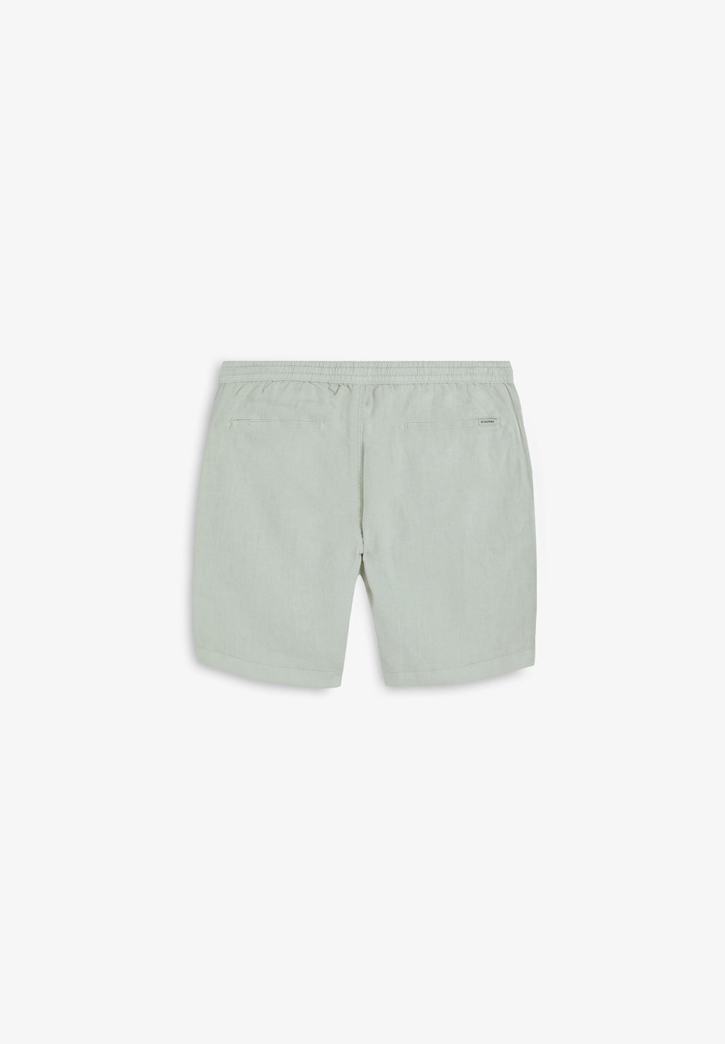 PLAIN LINEN BERMUDA SHORTS