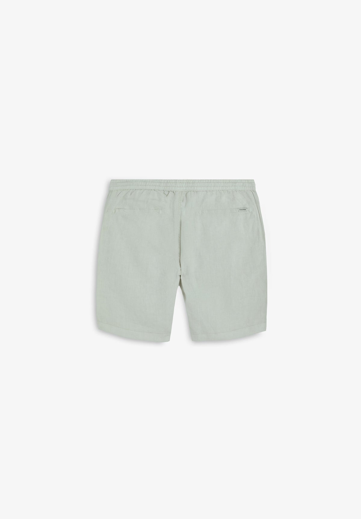 PLAIN LINEN BERMUDA SHORTS