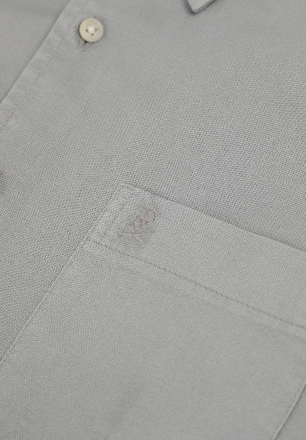 OXFORD SHIRT WITH EMBROIDERED SKULL