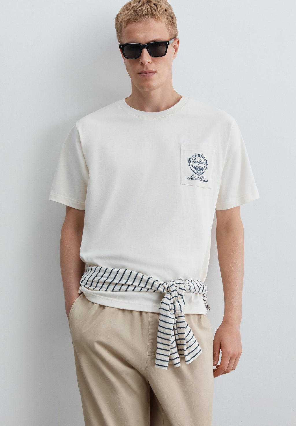 SCPOCKET SAINT BLEU TEE