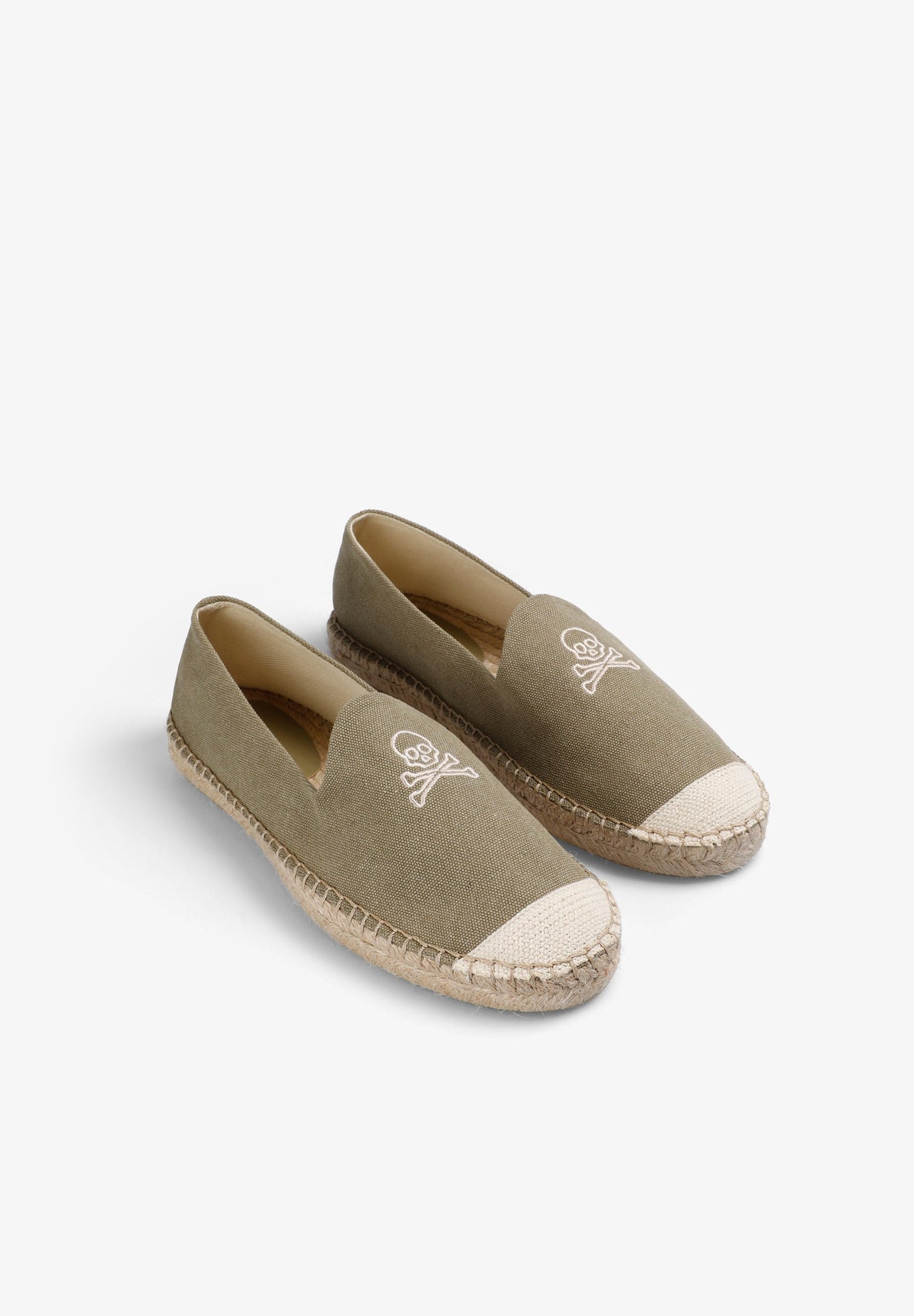 KNIT ESPADRILLES WITH CONTRAST SKULL