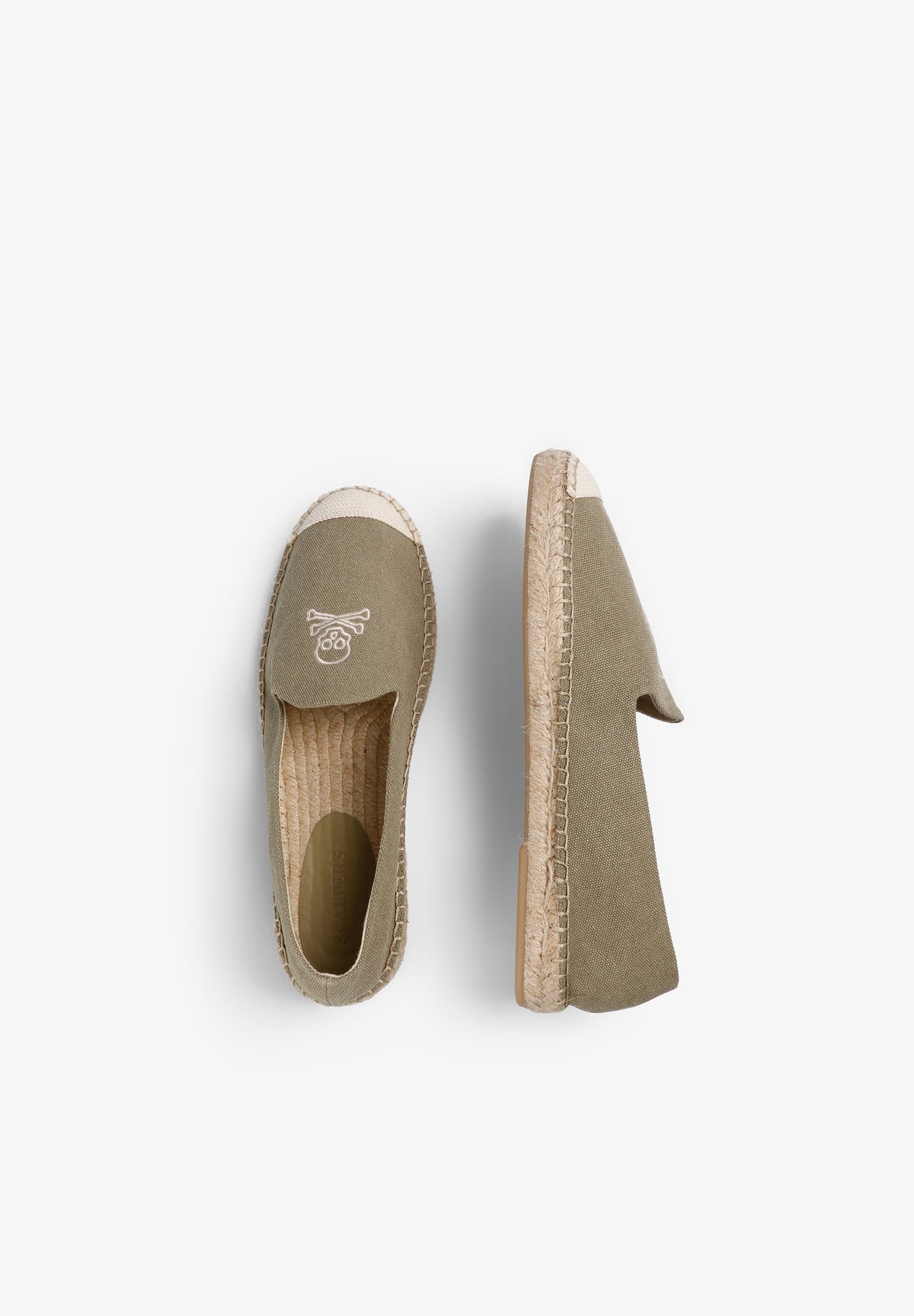 KNIT ESPADRILLES WITH CONTRAST SKULL