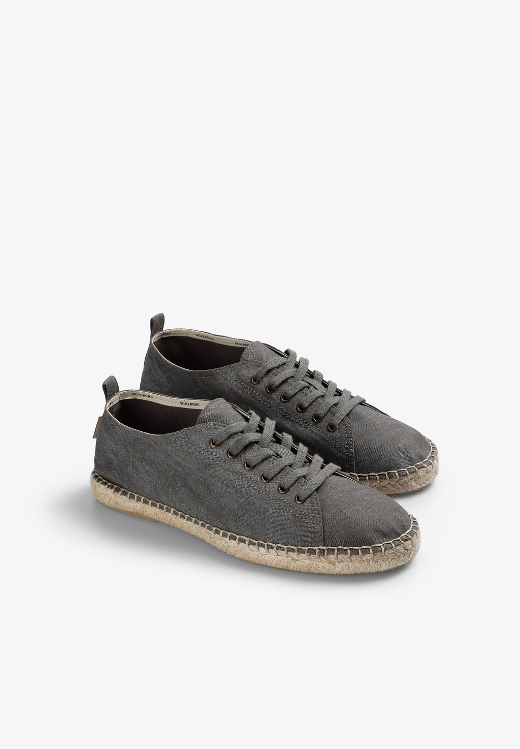 FADED EFFECT LACE-UP ESPADRILLES