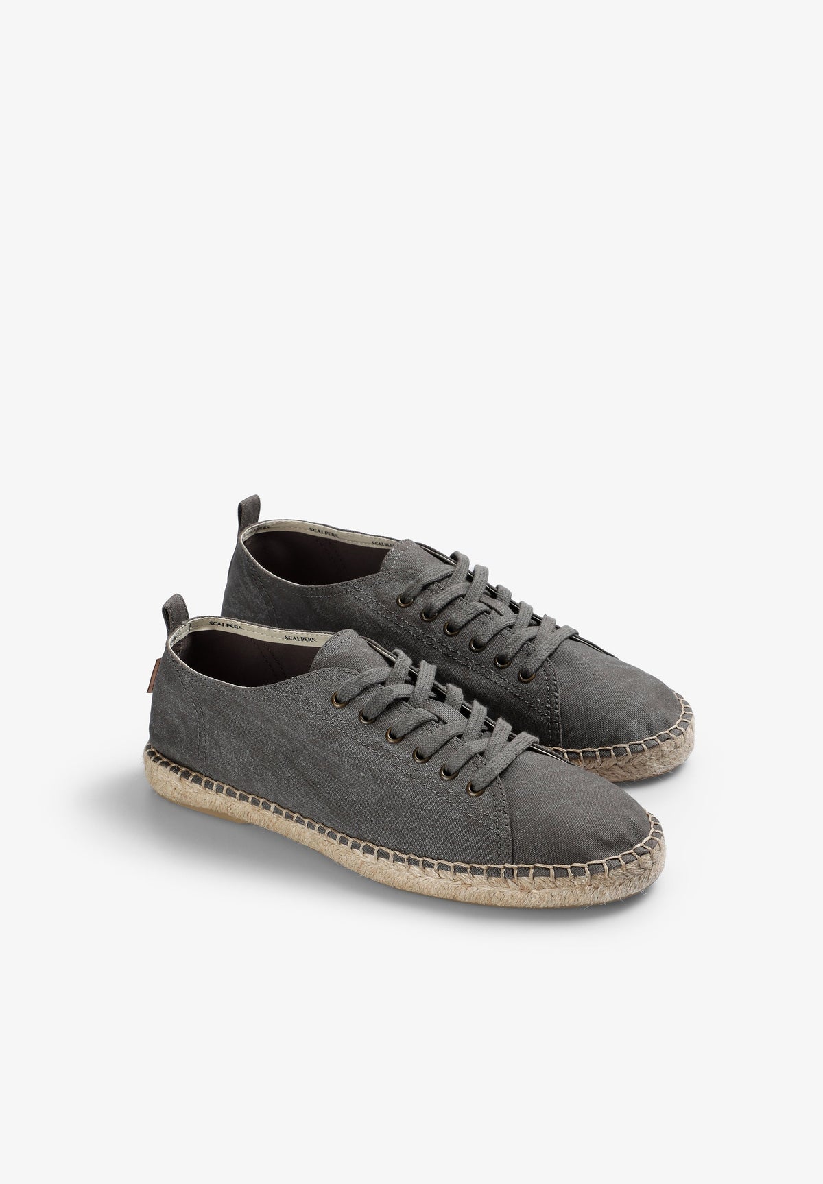 FADED EFFECT LACE-UP ESPADRILLES