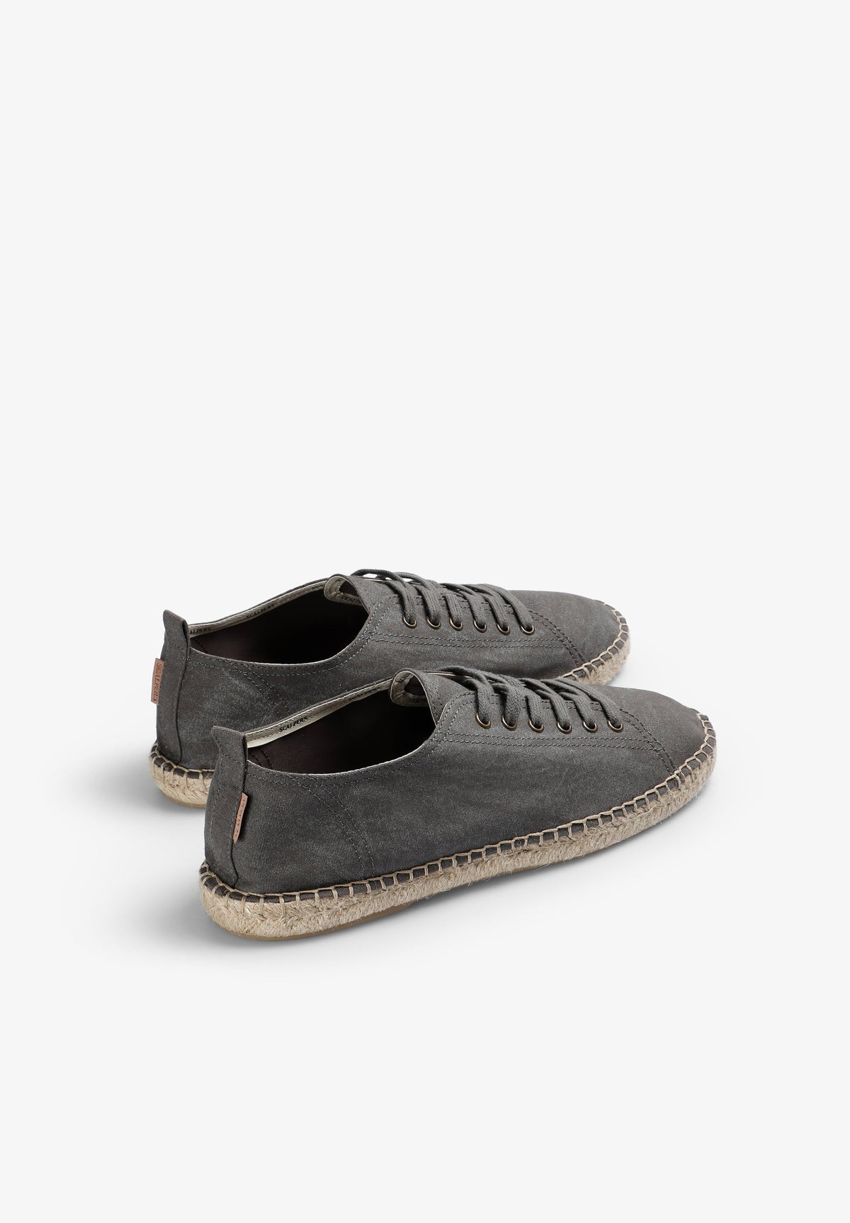FADED EFFECT LACE-UP ESPADRILLES