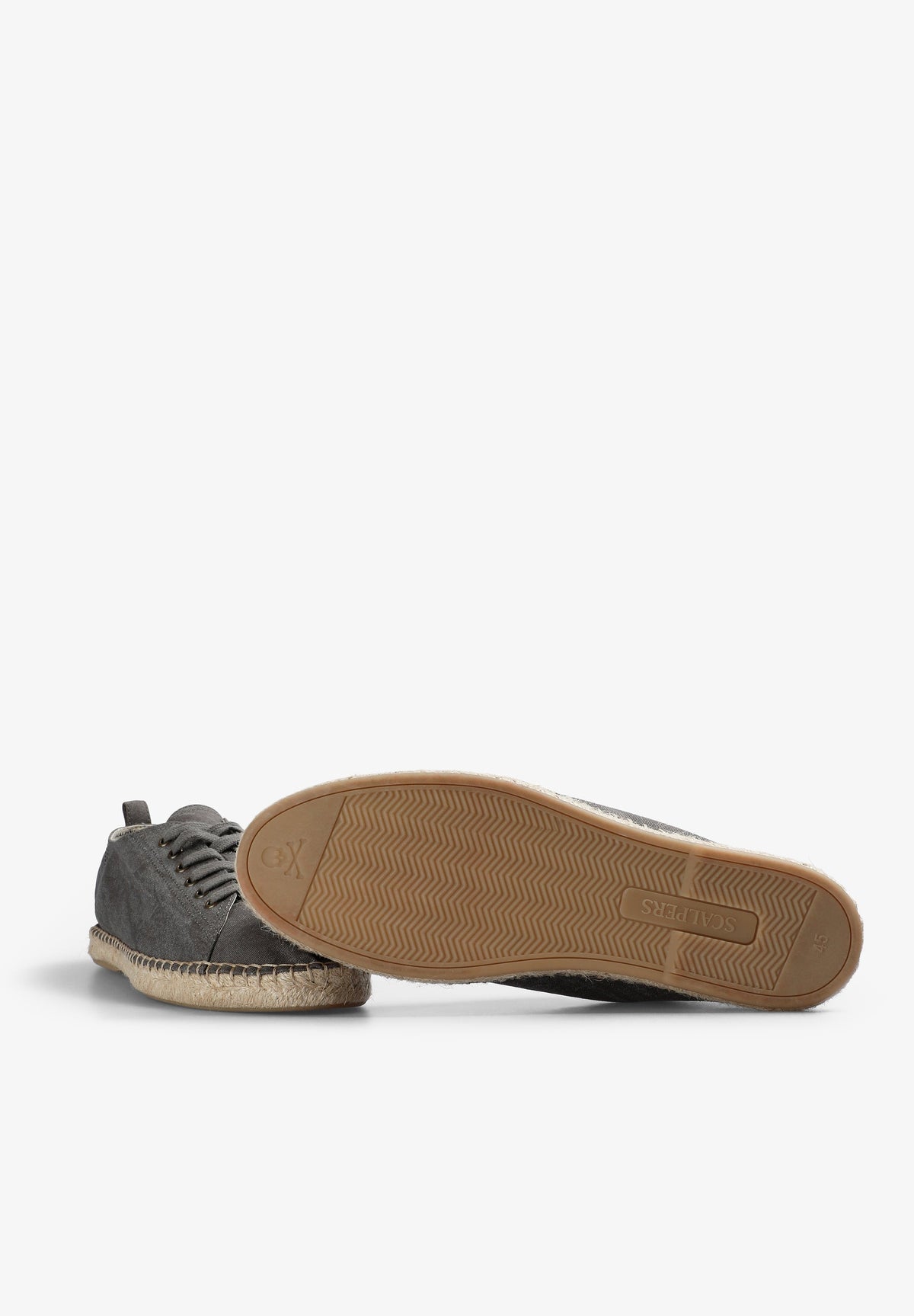 FADED EFFECT LACE-UP ESPADRILLES