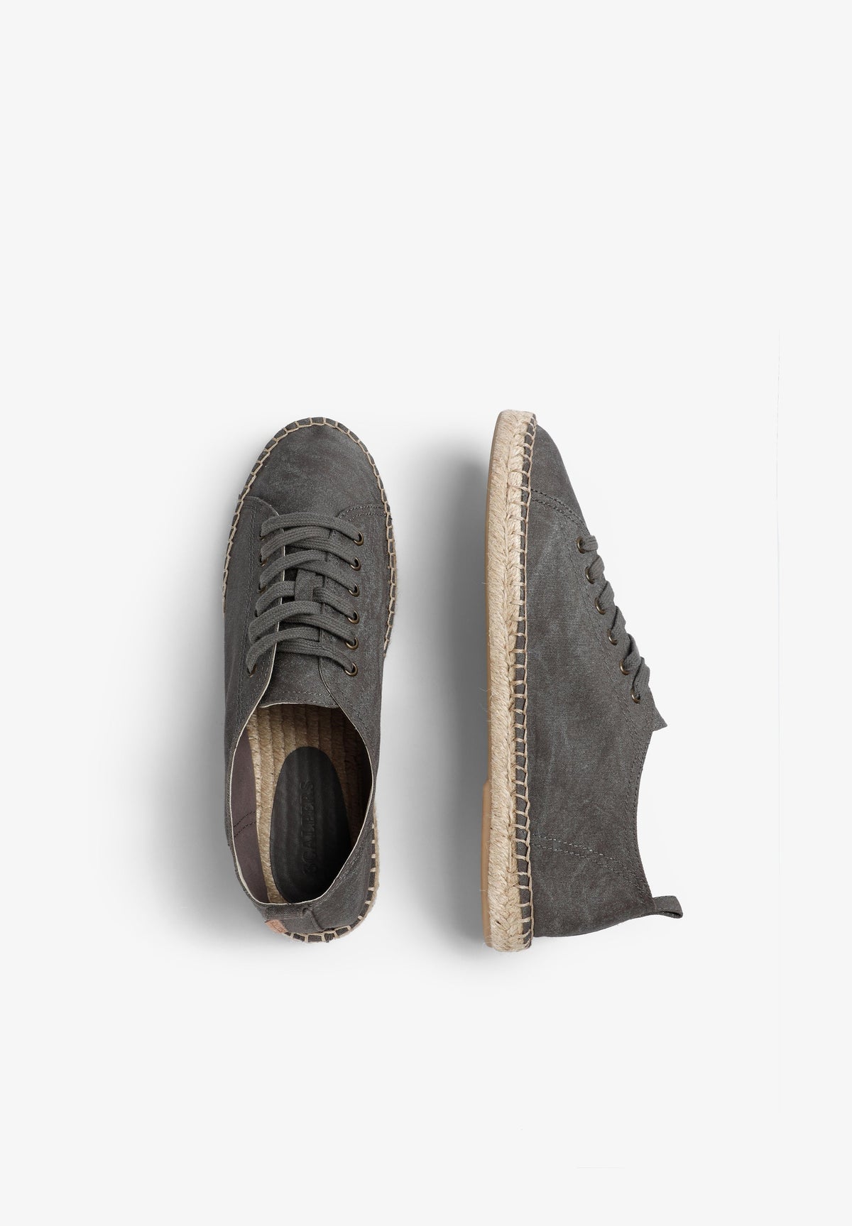 FADED EFFECT LACE-UP ESPADRILLES