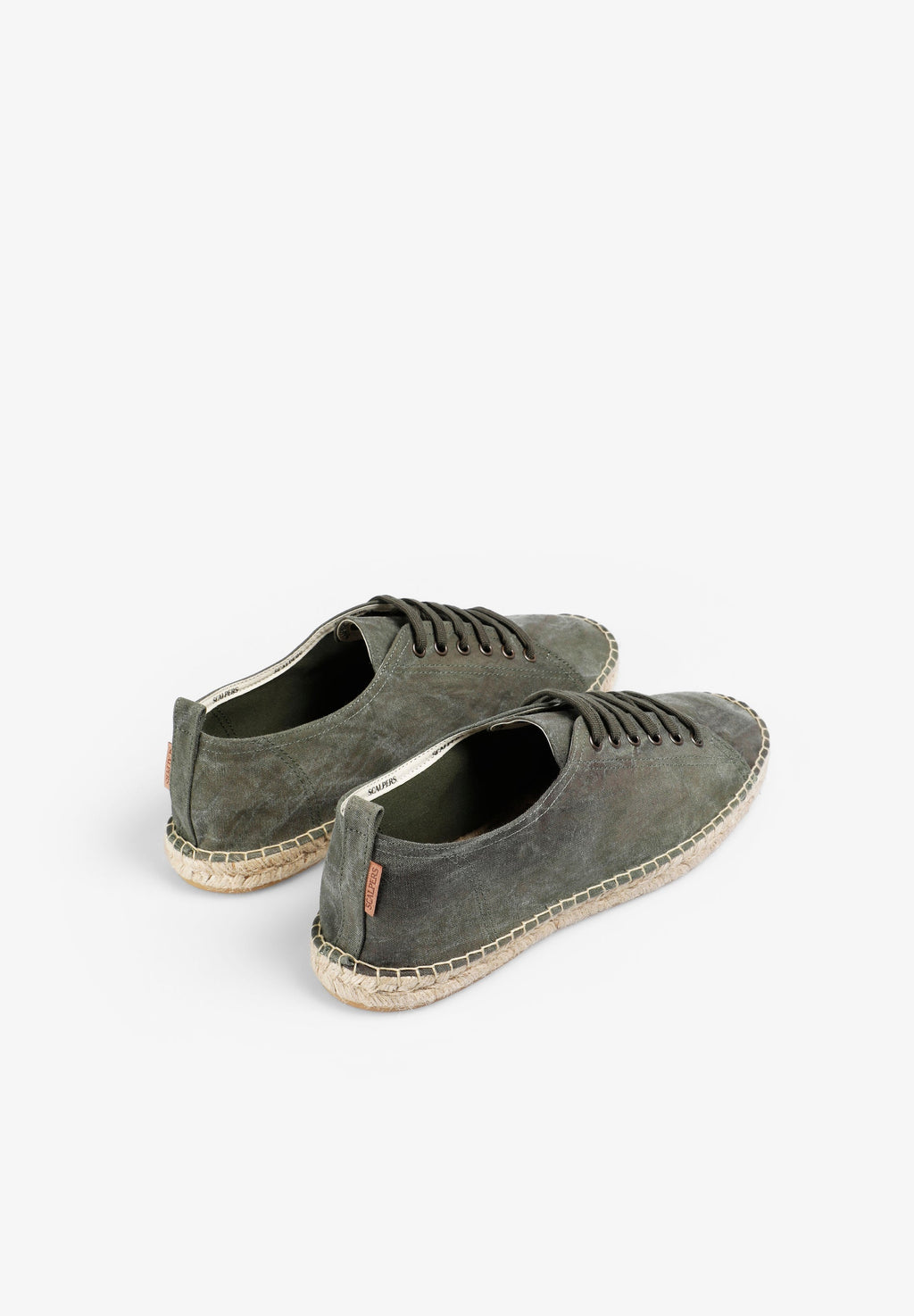 FADED EFFECT LACE-UP ESPADRILLES