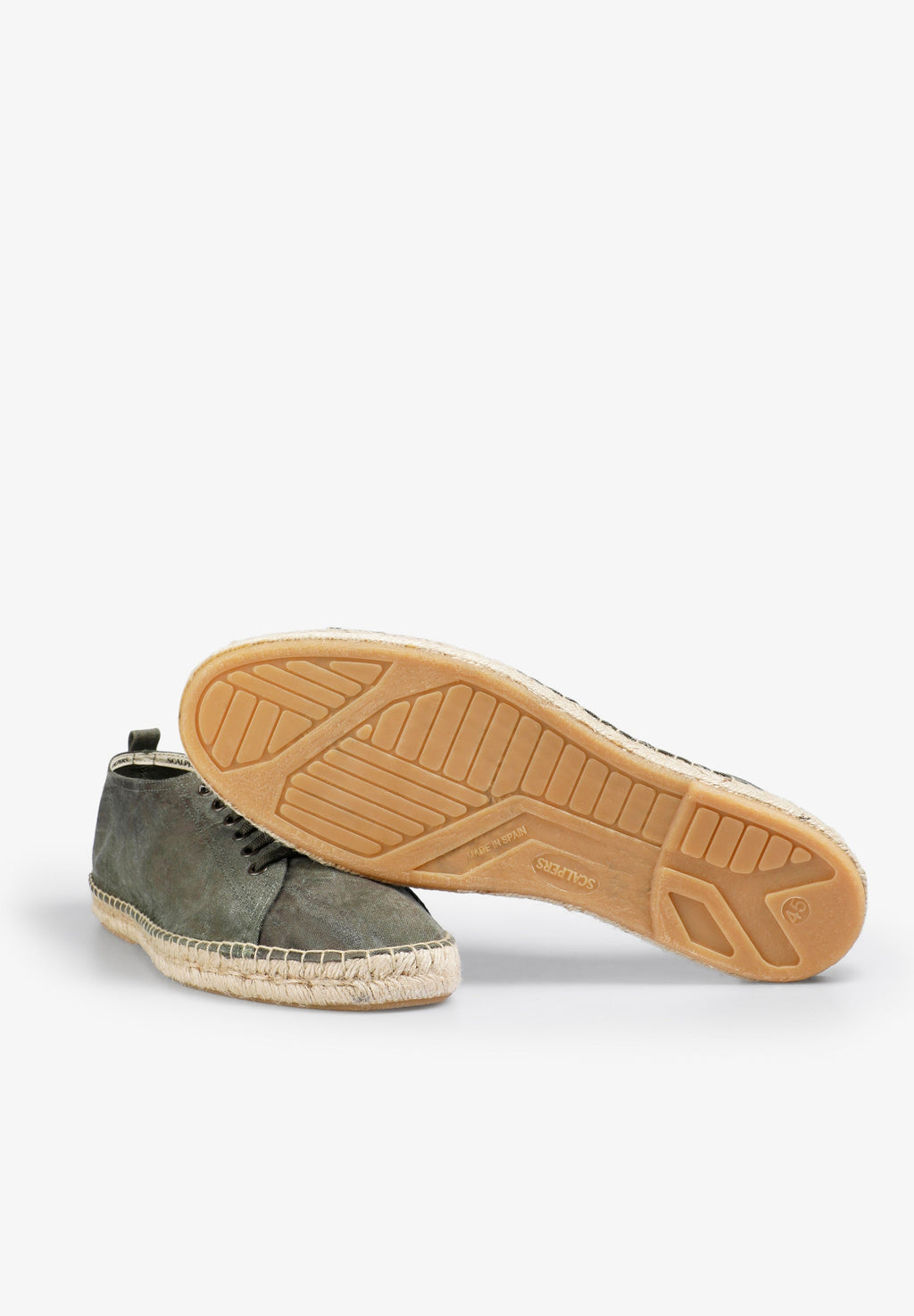 FADED EFFECT LACE-UP ESPADRILLES