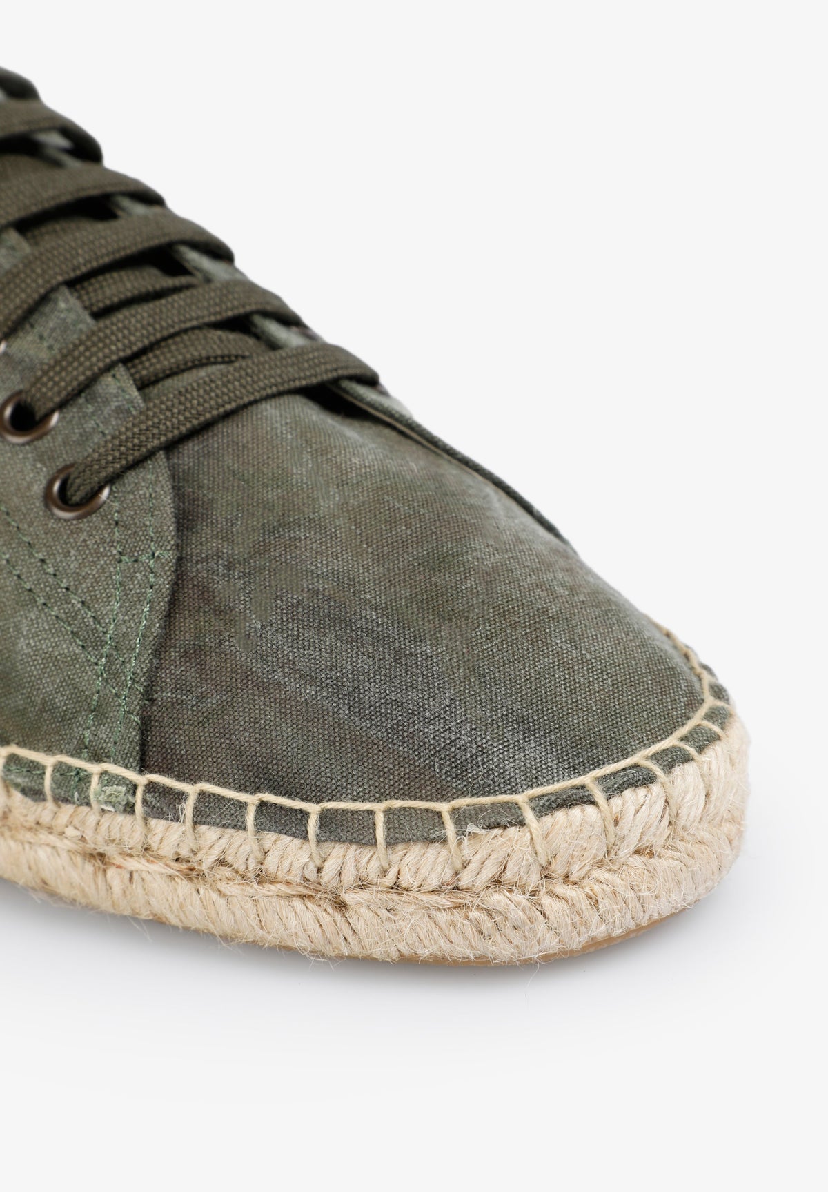 FADED EFFECT LACE-UP ESPADRILLES