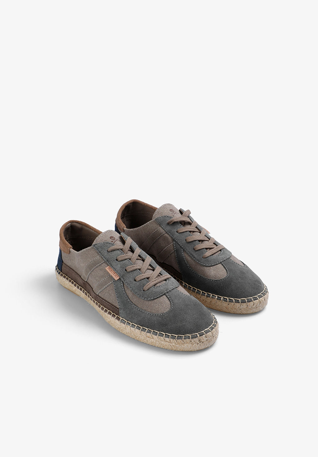 CONTRAST SUEDE SNEAKERS