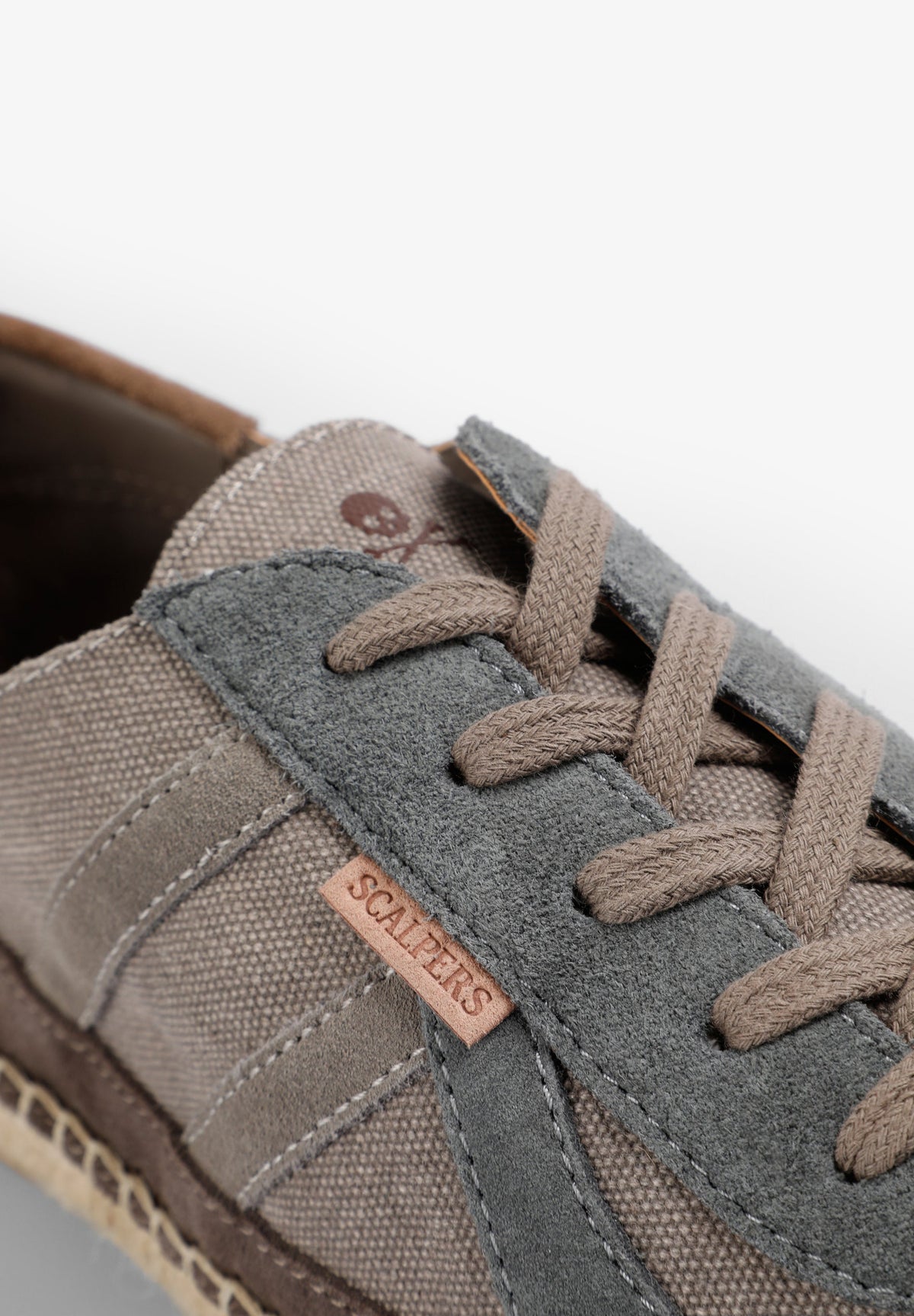 CONTRAST SUEDE SNEAKERS