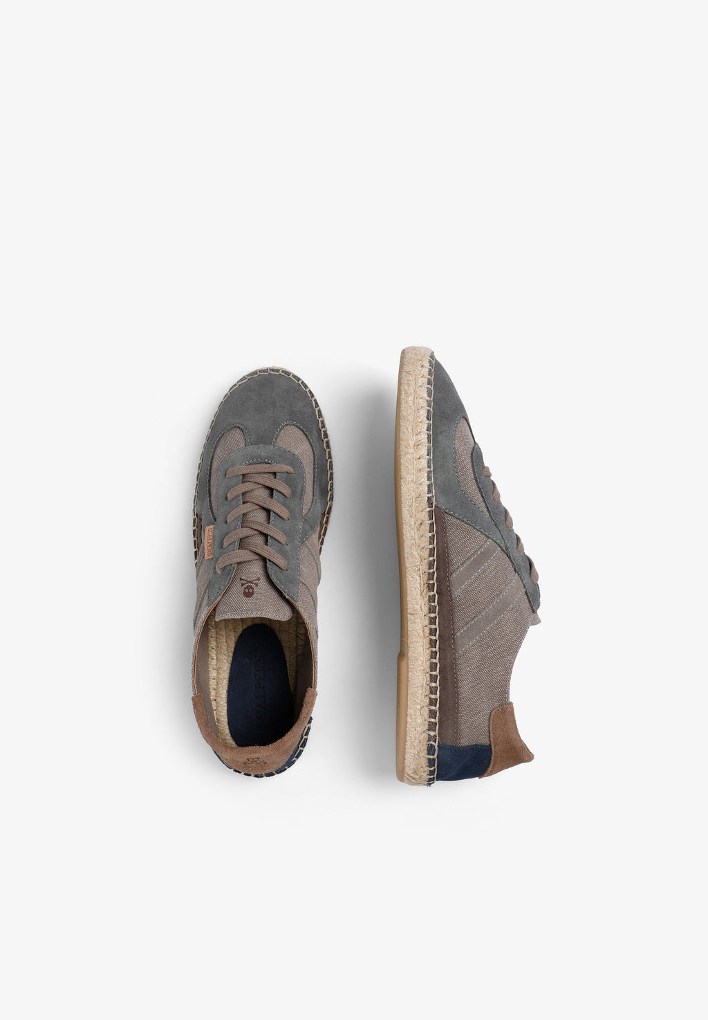 CONTRAST SUEDE SNEAKERS