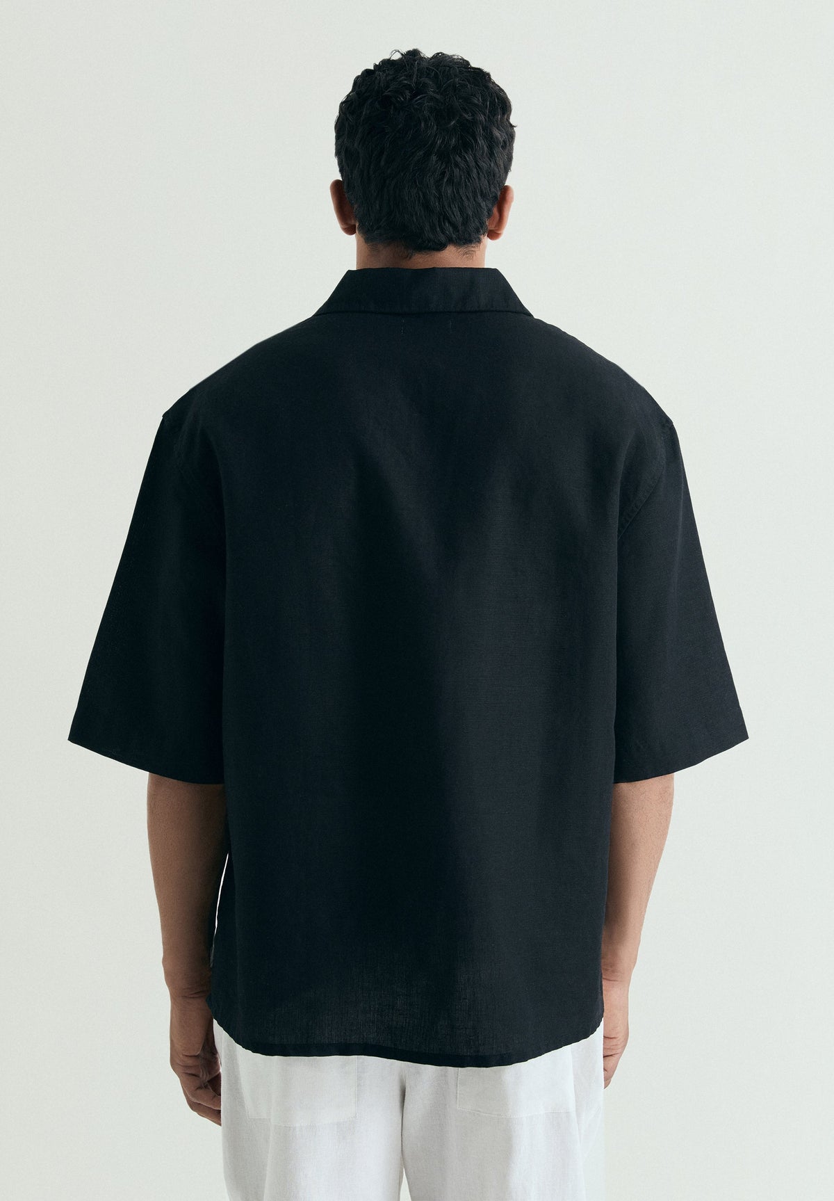 COTTON AND LINEN POLO SHIRT