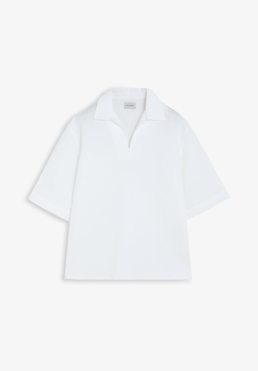 COTTON AND LINEN POLO SHIRT