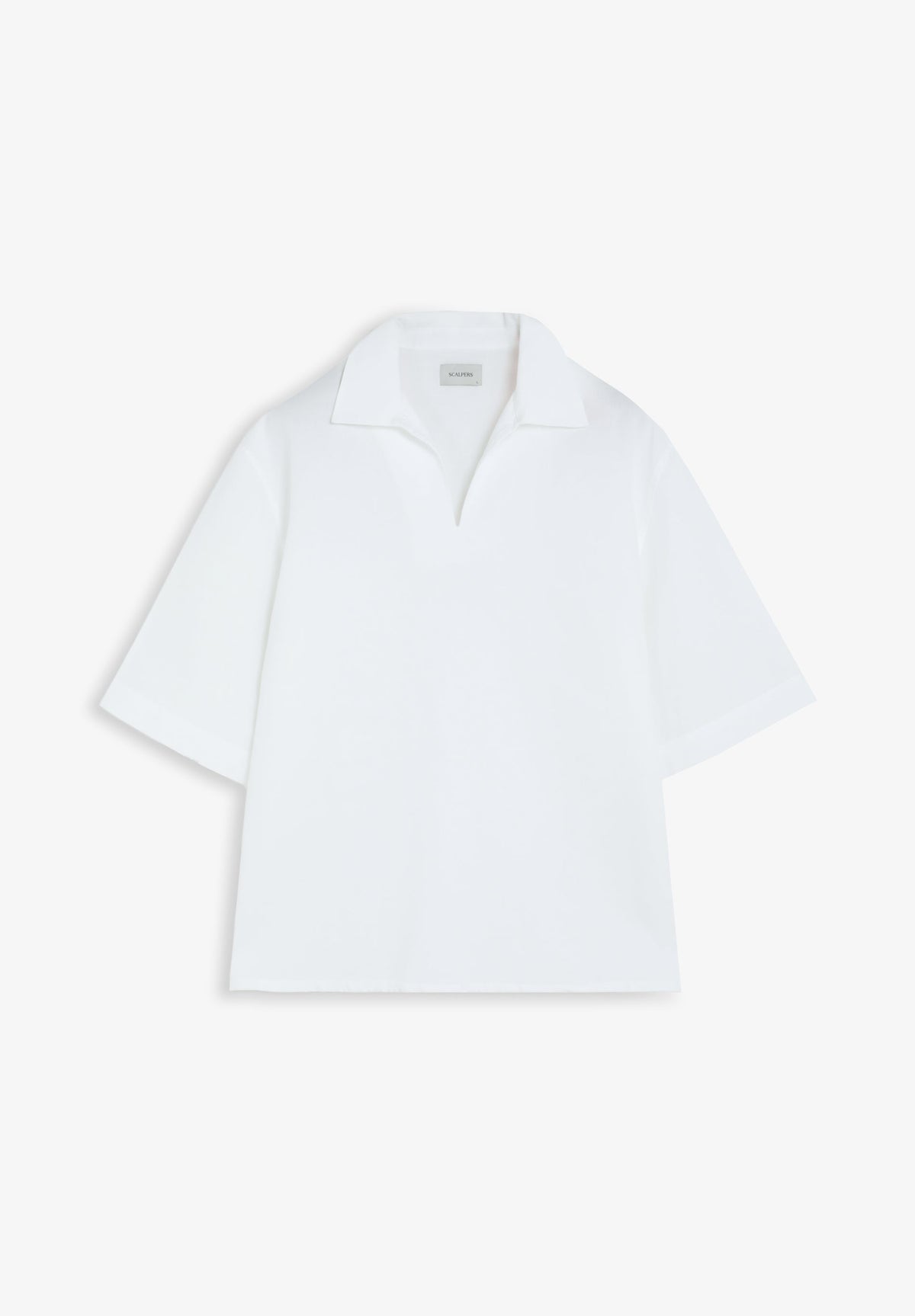 COTTON AND LINEN POLO SHIRT