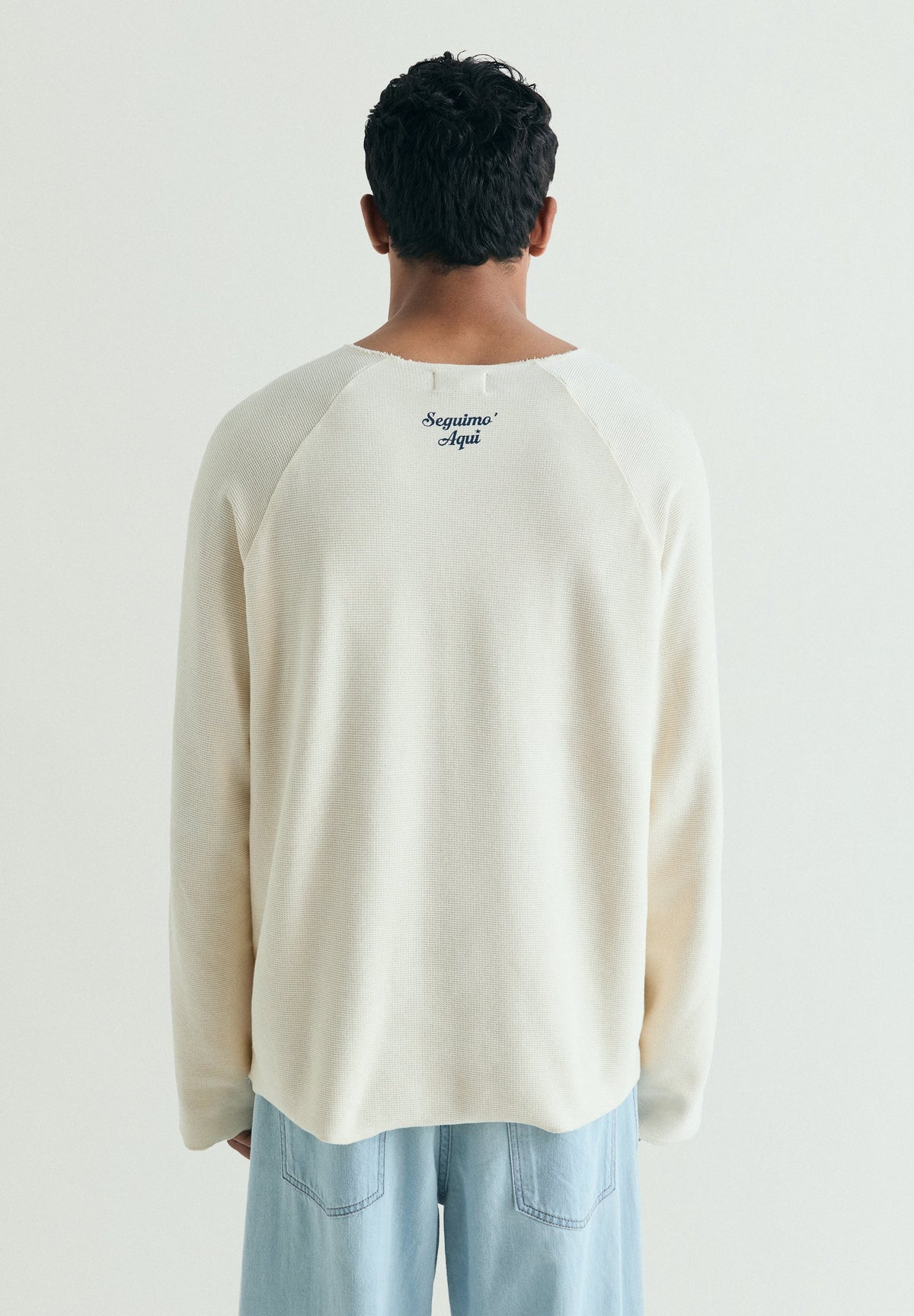 WAFFLE TEXTURED SWEATER