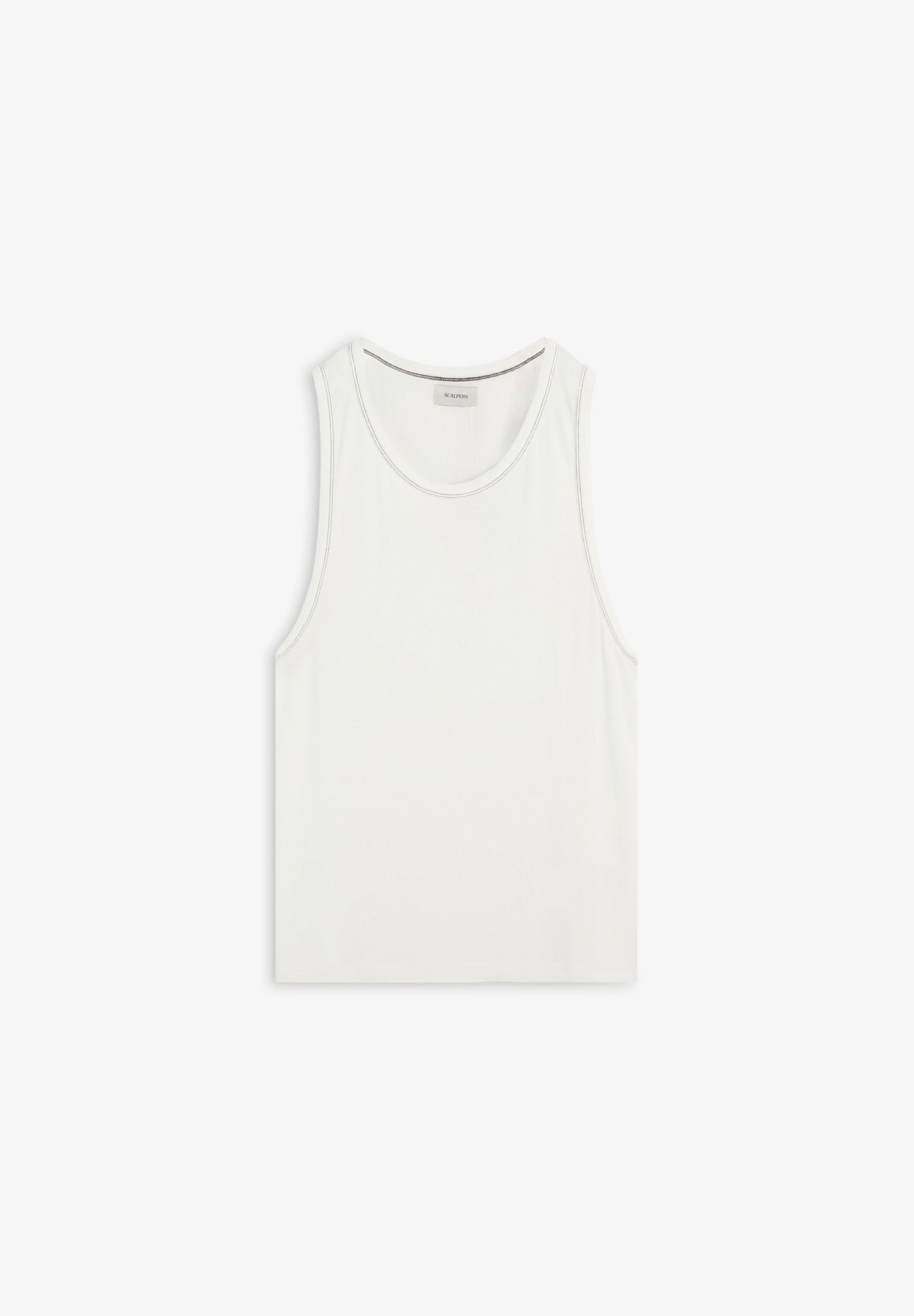 TANK TOP WITH CONTRAST STITCHING