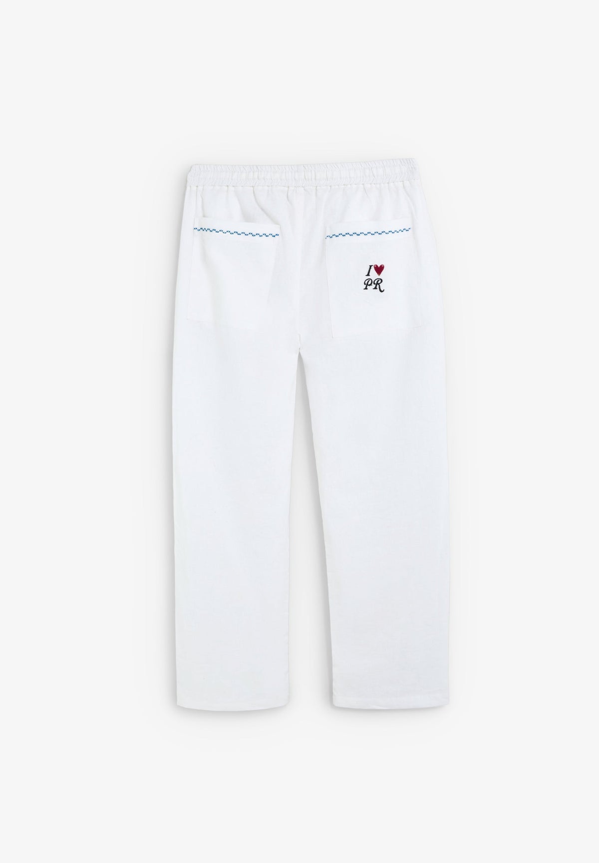 RELAXED LINEN AND COTTON TROUSERS